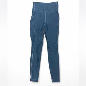 High-Waisted Blue Lululemon Leggings